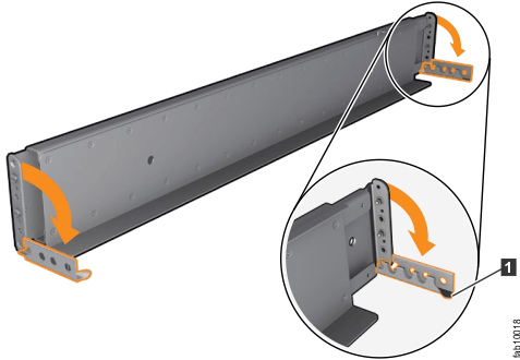 Image showing how to open hinge brackets