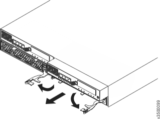 Image of expansion enclosure rear, showing removal of filler canister