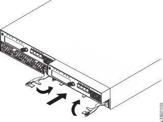 Image of expansion enclosure rear, showing insertion of expansion canister