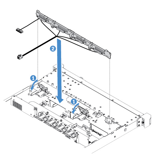 3.5-inch simple-swap hard-disk-drive backplate assembly installation