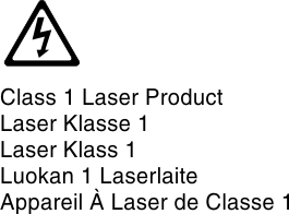 laser class 1 symbol