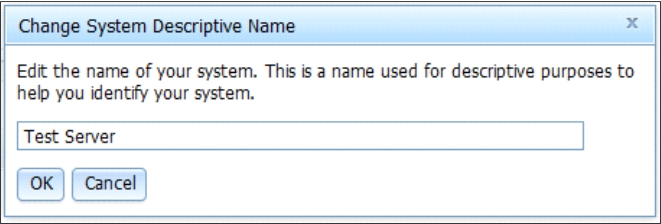 change system descriptive name